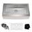 KRAUS KHF200-36 36 Inch Farmhouse Single Bowl Stainless Steel Kitchen Sink with NoiseDefend Soundproofing