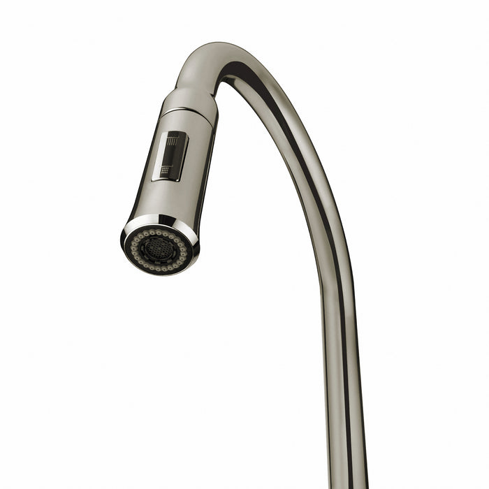 KRAUS KPF-1630SS Nola Single-Handle Kitchen Faucet with Pull Down Dual-Function Sprayer in Stainless Steel