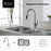 KRAUS KPF-2720CH Crespo Single-Handle Kitchen Faucet with Pull Down Dual-Function Sprayer in Chrome
