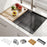 KRAUS Kore Workstation 32" Undermount 16 Gauge Stainless Steel Single Bowl Kitchen Sink